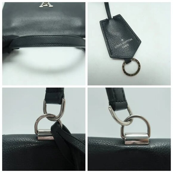 Louis Vuitton Lockme Black Leather Satchel 1126-042325 - Picture 6 of 12